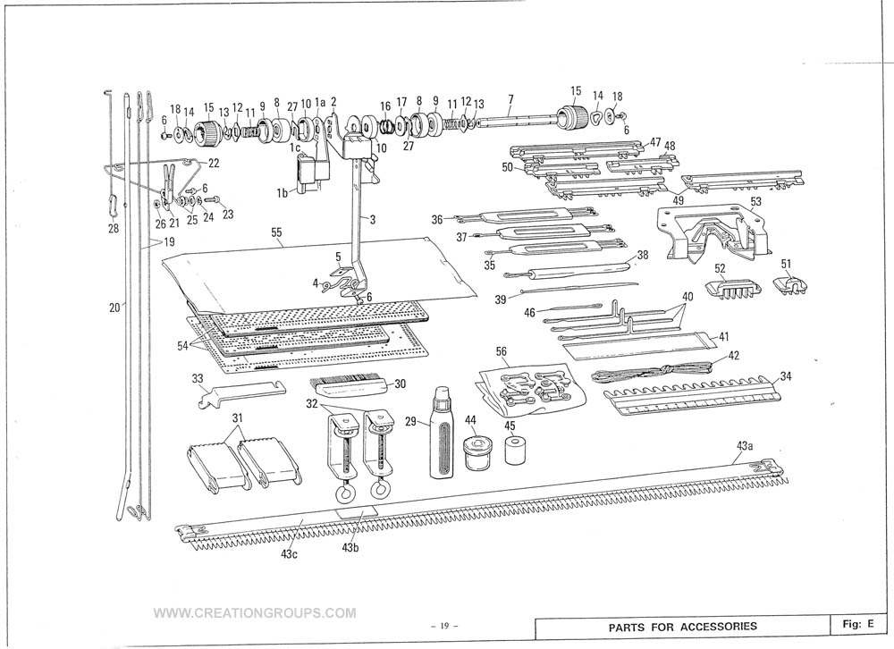 Silver Reed / Studio Knitting Machine Parts o – Knitting Closet